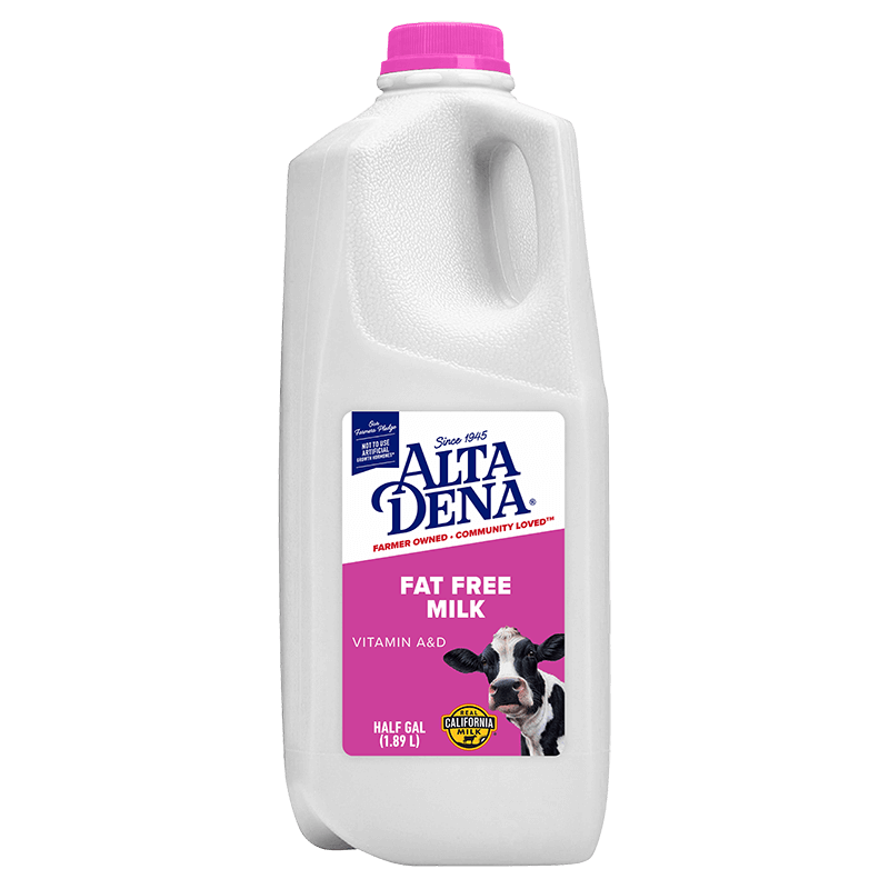 Fat-Free Milk Plastic Half Gallon