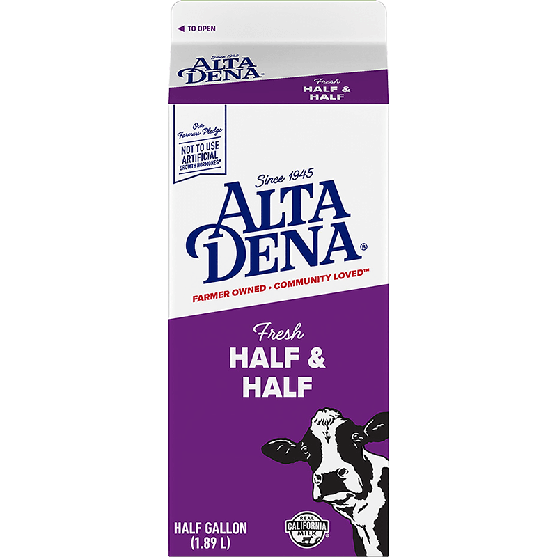 Half & Half Paper Half Gallon