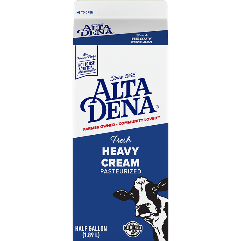 Heavy Whipping Cream Paper Half Gallon
