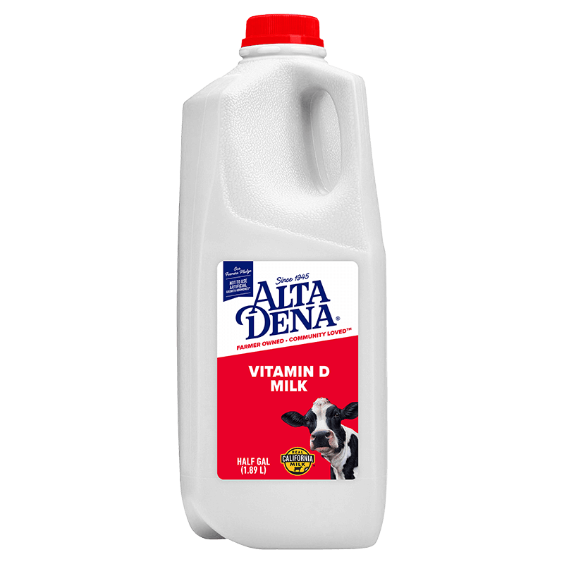 Whole Milk Plastic Half Gallon